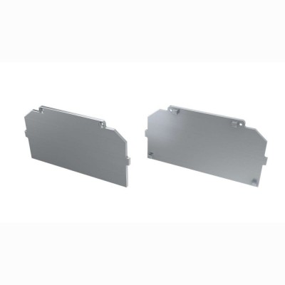 Zaślepki boczne do profili Largo M4 srebrne (2 sztuki) aluminium proste