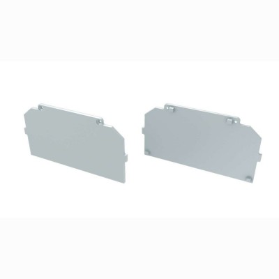 Zaślepki boczne do profili Largo M4 białe (2 sztuki) aluminium proste