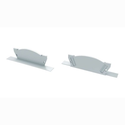 Zaślepki boczne proste do profili Veda białe (2 sztuki) aluminium
