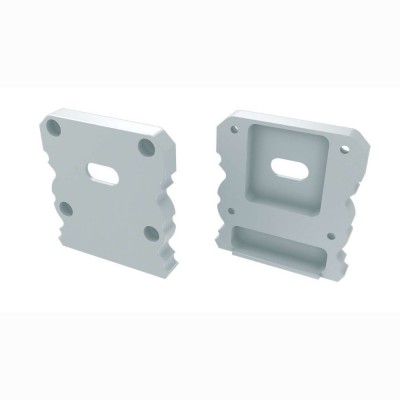 Zaślepki boczne proste do profili Talia + Talia M1 białe (2 sztuki) aluminium