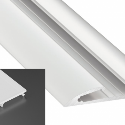 Profil LED natynkowy typu Reto biały lakierowany z kloszem mlecznym 2m