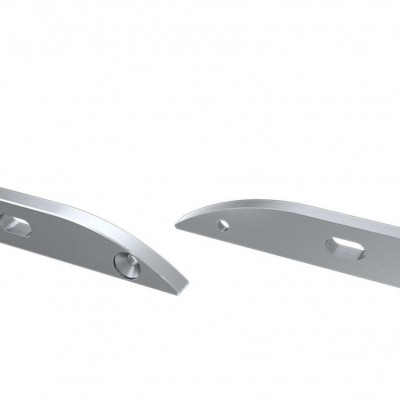 Zaślepki boczne do profili Reto srebrne (2 sztuki) aluminiowe