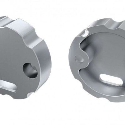 Zaślepki boczne do profili Cosmo srebrne (2 sztuki) aluminium