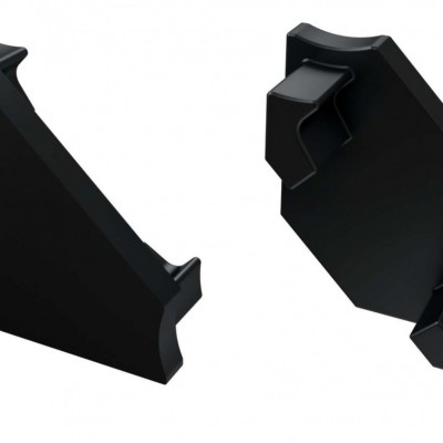 Zaślepki boczne do profili Typu C czarne (2 sztuki) ABS