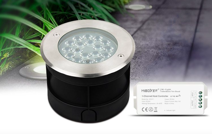 Lampa Ogrodowa Systemowa podziemna Mi-Light LED RGB+CCT 5W 24V